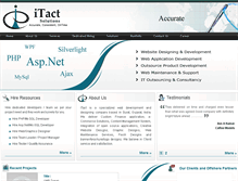 Tablet Screenshot of itactsolutions.com